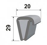 LISTWA ODBOJOWA ODBOJNICA ''U'' NIEBIESKA  54550 - 2