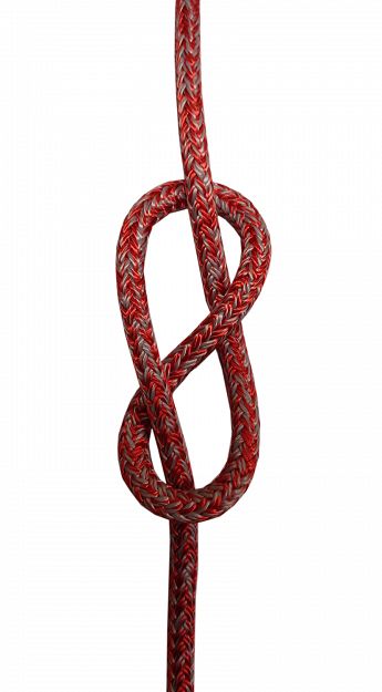 LINA POLIESTROWA MELTEMI 10 mm LANEX CZERWONO-SZARA 33536