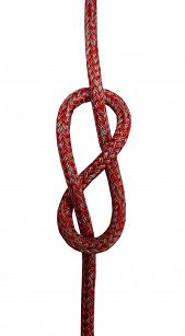 LINA POLIESTROWA MELTEMI 10 mm LANEX CZERWONO-SZARA 33536