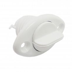 KOREK SPUSTOWY BIAŁY OWALNY 71013