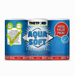 PAPIER TOALETOWY AQUA SOFT 6 ROLEK  74191