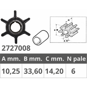 WIRNIK Mercury, Mariner, Tohatsu, 2-6 KM, 43770