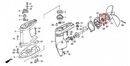 SIMMERING HONDA 91253-ZV0-003  85041