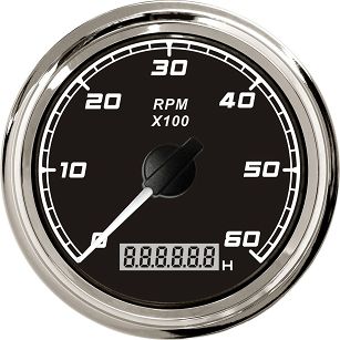 OBROTOMIERZ X-LINE BLACK 0-6000 RPM IP67 49606