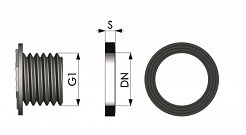 USZCZELKA NA GWINT ZEWNĘTRZNY 1/2''  72872	