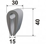 Listwa odbojowa odbojnica ''C'' biała 9m - 2