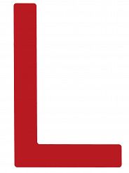 Litera na żagiel ''L'' bordowa