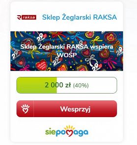 RAKSA wspiera WOŚP